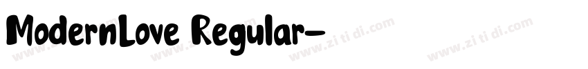 ModernLove Regular字体转换